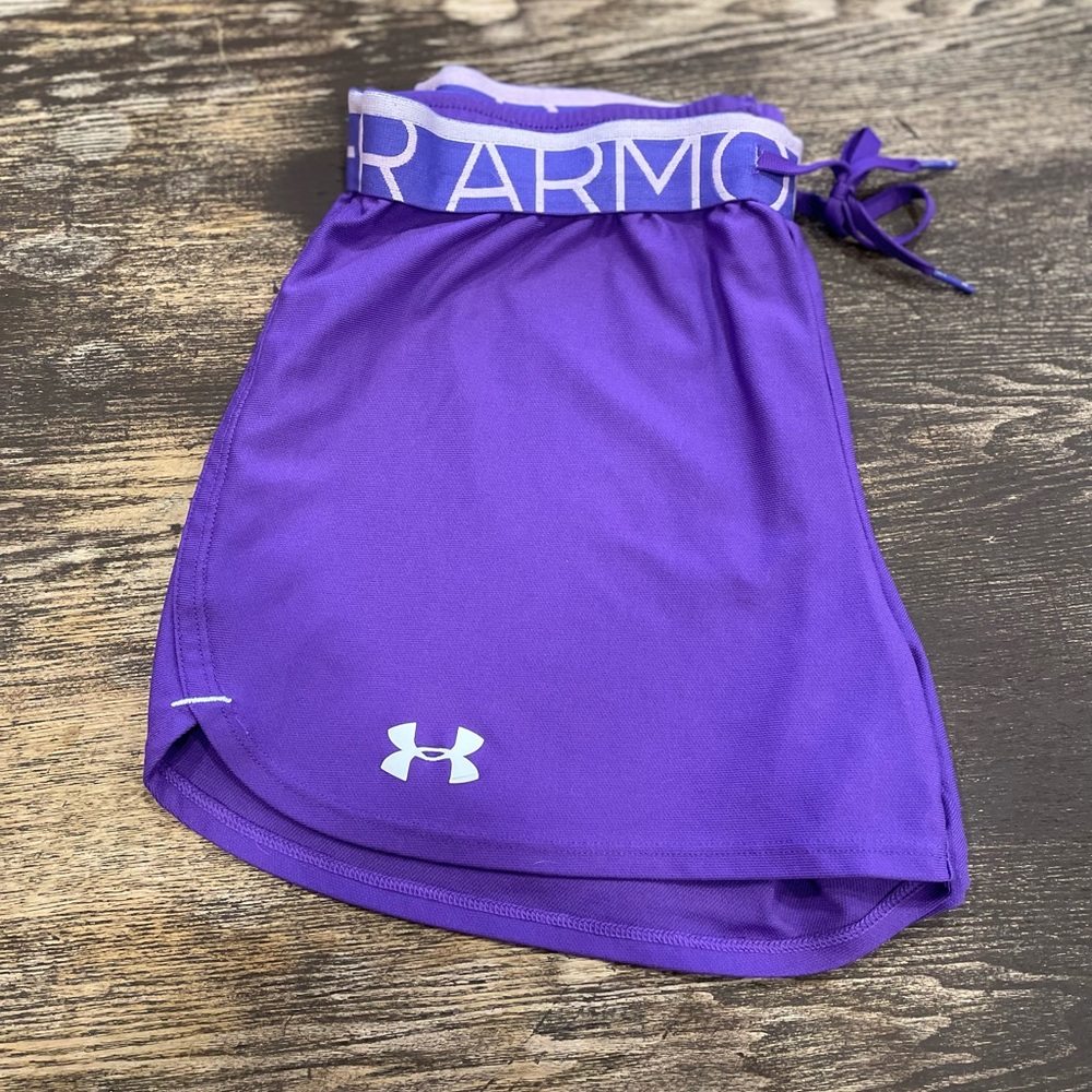 Purple Under Armor Athletic Shorts